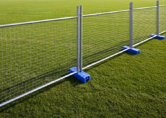 Depot Optimized Temporary Perimeter Fencing Stackable Ballast Rapid Deploy System