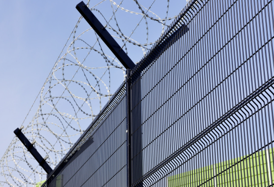 Powder Coated Black Color 358 Security Fence for Boundary Security 2*3m
