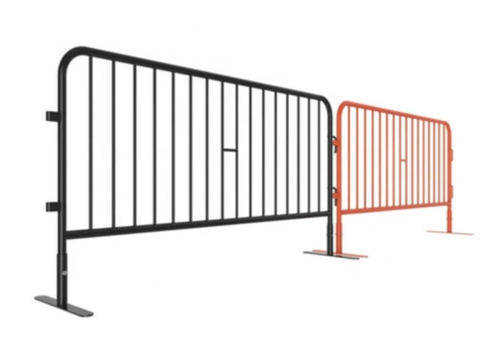 Interlocking Quick Assembly Steel Crowd Control Barrier Tool Free Event Barricade 1.1x2.1m
